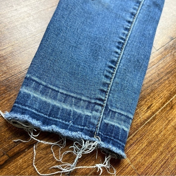 7 For All Mankind Girls Ankle Skinny Jeans Size 10 Blue Medium Wash Denim Kids - Picture 6 of 11